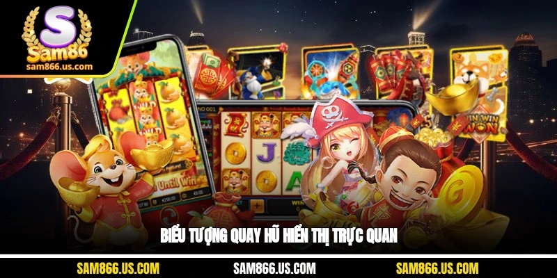 Biểu tượng quay hũ hiển thị trực quan
